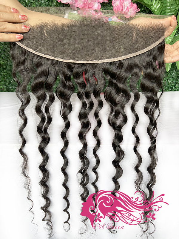 Csqueen Raw Mermaid Wave 13*4 HD lace Frontal 100% Human Hair - Click Image to Close